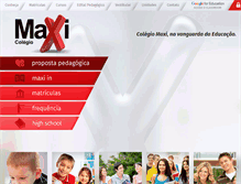 Tablet Screenshot of colegiomaxi.com.br